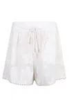 Farm Rio White Flower Shorts In White
