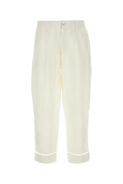 Farm Rio White Linen Pant
