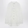 FARM RIO FARM RIO  WHITE SWAN LAKE LACE SHIRT