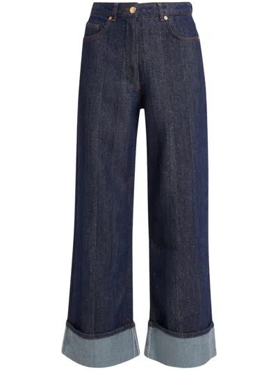 Farm Rio Wide Jeans In Blue
