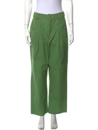 Pre-owned Farm Rio Wide Leg Pants In Green