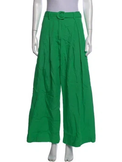 Pre-owned Farm Rio Wide Leg Pants In Green