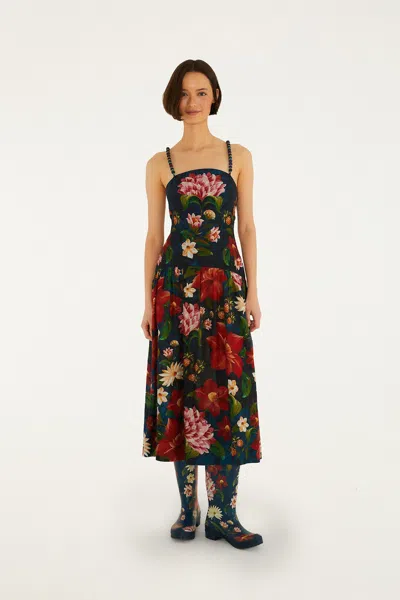 Farm Rio Wild Flower Dress In Multi