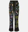 Farm Rio Winter Garden Floral Pants In Multicoloured