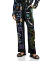 Farm Rio Winter Garden Floral Pants In Winter Garden Cream