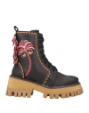 Farm Rio Woman Ankle Boots Black Size 10 Synthetisches Material In Black