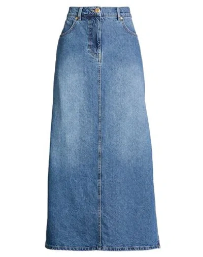 Farm Rio Woman Denim Skirt Blue Size 32 Cotton