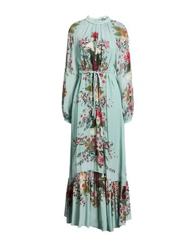 Farm Rio Woman Maxi Dress Light Blue Size S Viscose In Multi