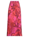 Farm Rio Woman Maxi Skirt Red Size Xl Viscose In Red