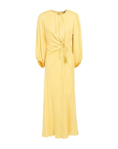 Farm Rio Woman Midi Dress Yellow Size Xl Viscose In Multi
