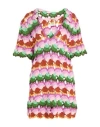 Farm Rio Woman Mini Dress Mauve Size M Cotton, Acrylic