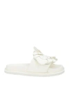 Farm Rio Woman Sandals White Size 11 Synthetisches Material In White