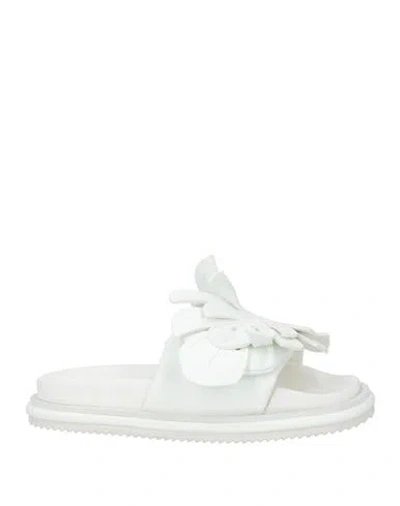 Farm Rio Woman Sandals White Size 11 Textile Fibers