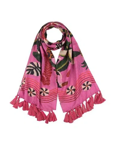 Farm Rio Woman Scarf Fuchsia Size - Modal, Elastane In Pink