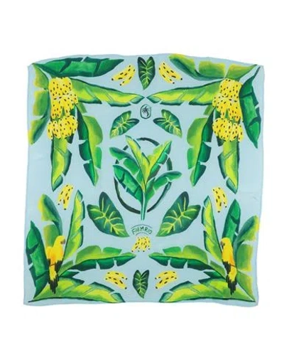 Farm Rio Woman Scarf Sky Blue Size - Viscose