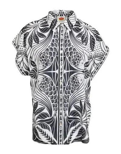 Farm Rio Woman Shirt Black Size L Cotton