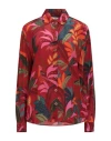 Farm Rio Woman Shirt Red Size Xl Viscose In Red