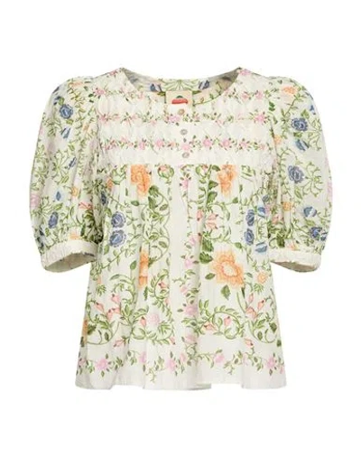 Farm Rio Woman Top Off White Size S Cotton
