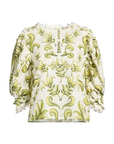 Farm Rio Woman Top White Size Xl Cotton