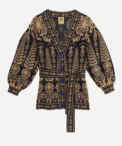 Farm Rio Women's Ainika Tropical Splendor Knit Cardigan In Multi