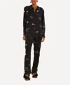 Farm Rio Women's Black Beaded Kisses Pyjama Shirt In Blue