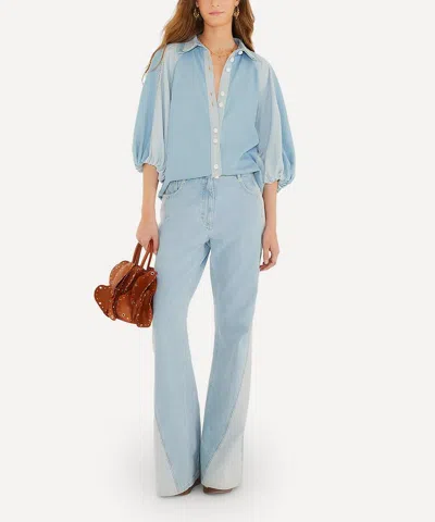 Farm Rio Shirt Woman In Blue