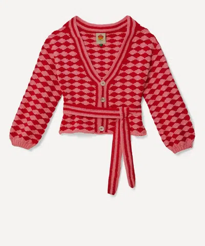 Farm Rio Women's Fan Stitch Crochet Cardigan