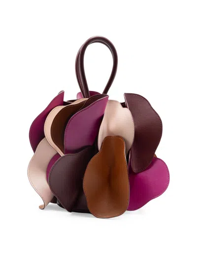 Farm Rio Women's Flower Leather Bag In Neutral