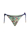 Farm Rio Tie Side Side Bikini Bottom In Multi