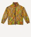 Farm Rio Women's Gold Savana Dream Reversible Maxi Puffer Jacket In Multi