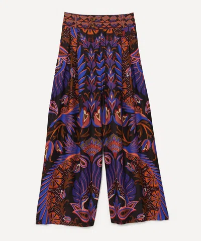 Farm Rio Women's Heart Forest Double Waistband Trousers