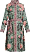 Farm Rio Floral-print Midi Dress In Multi