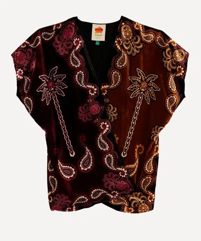 Farm Rio Women's Multicolour Sweet Mermaids Blouse