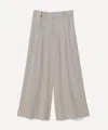Farm Rio Women's Off-white Linen Low Waist Trousers In Neutral
