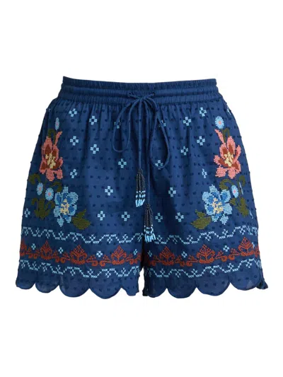 Farm Rio Shorts In Blue