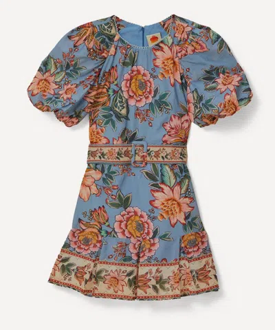 Farm Rio Women's Wonderful Bouquet Mini Dress