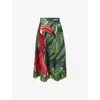 Farm Rio Coconut Tree Flow Embroidered Skirt