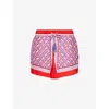 Farm Rio Womens Multicolour Graphic Pineapple Drawstring Woven Shorts