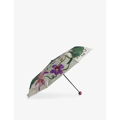Farm Rio Womens Multicoloured Graphic-print Woven Umbrella