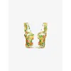 Farm Rio Womens Picnic Flowers Off-white Picnic Flowers Crop Linen Top In Multi