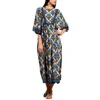 Farm Rio Womens Printed Viscose Maxi Dress