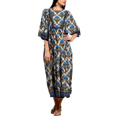 Farm Rio Womens Printed Viscose Maxi Dress