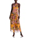 Farm Rio Wonderful Bouquet Halter Maxi Dress In Multi