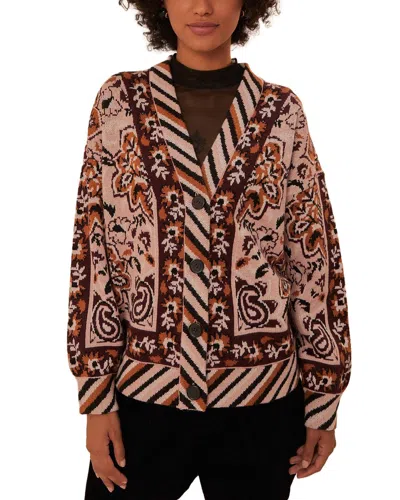 Farm Rio Wool-blend Knit Cardigan In Multi