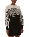 Farm Rio Wool-blend Knit Sweaterdress In Multi