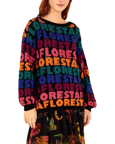 Farm Rio Wool-blend Sweater In Multi