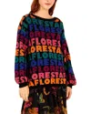 Farm Rio Wool-blend Sweater In Multi