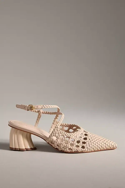 Farm Rio Woven Wedge Heels In Brown