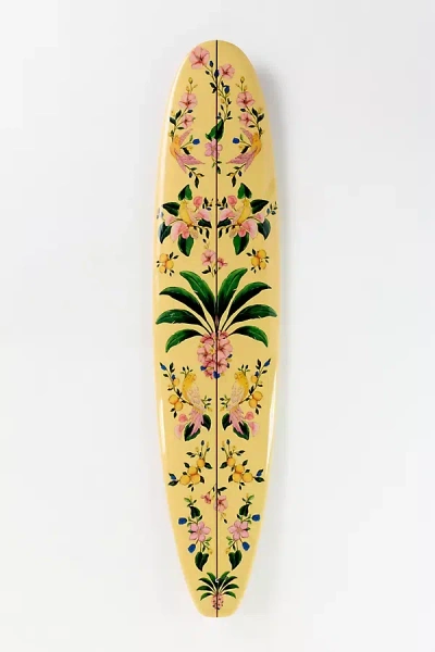 Farm Rio X Anthropologie Abacaxi Surfboard In Yellow
