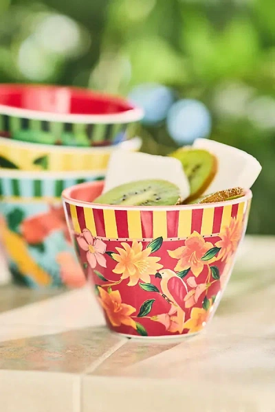 Farm Rio X Anthropologie Assorted Melamine Nut Bowls, Set Of 4 In Multi